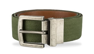 Cinturón en reata de algodón verde x miel