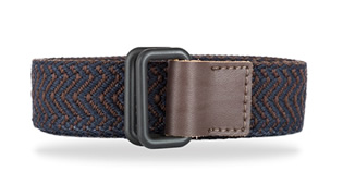 Cinturón en reata de algodón – poliester en color azul