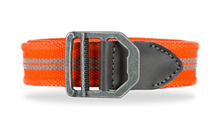 Cinturón en reata de algodón – poliester en color naranja