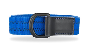 Cinturón en reata de algodón en color azul