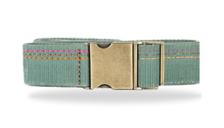 Cinturón en reata de algodón en color verde