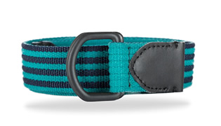 Cinturón en reata de algodón – poliester en color azul turqueza